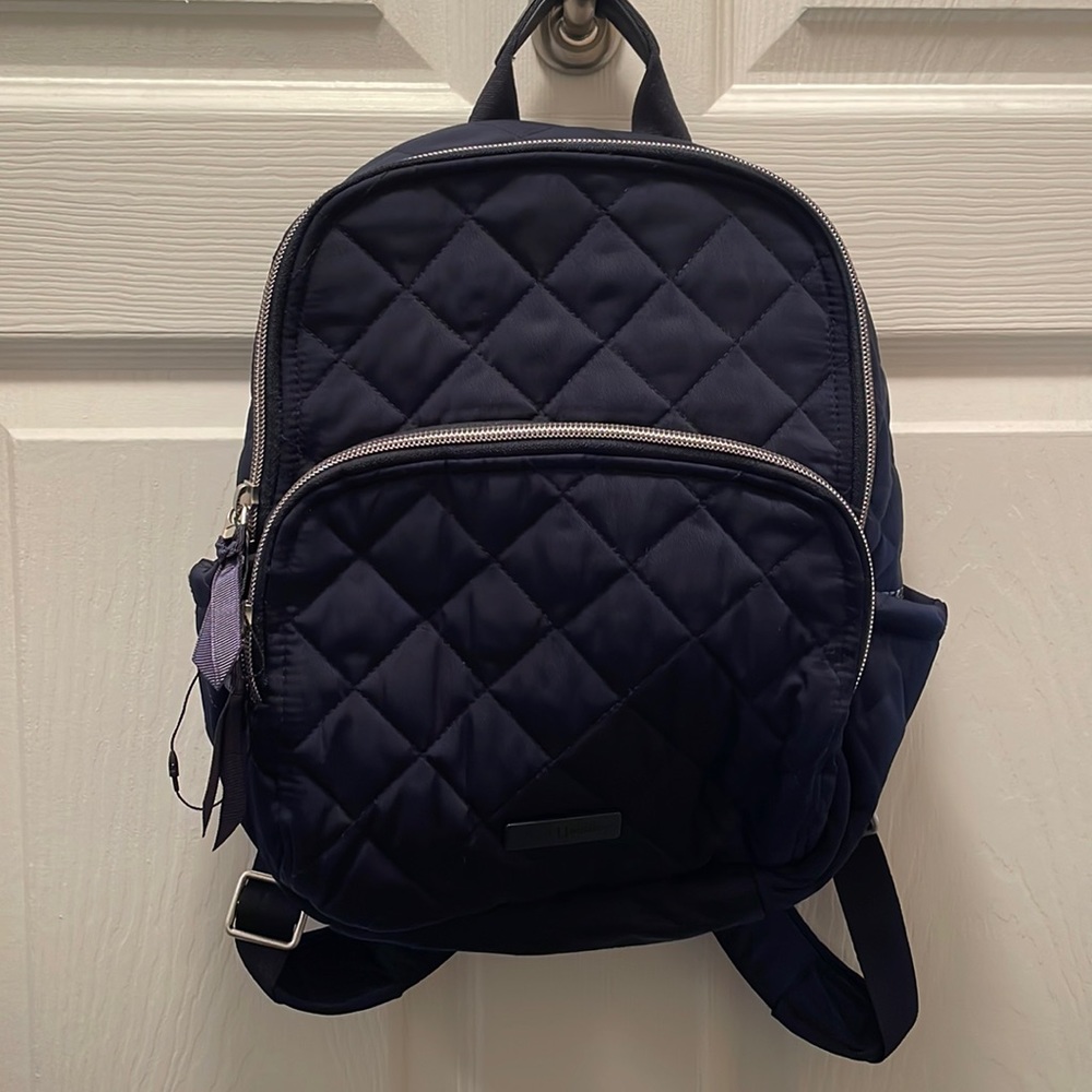 Vera Bradley small navy backpack